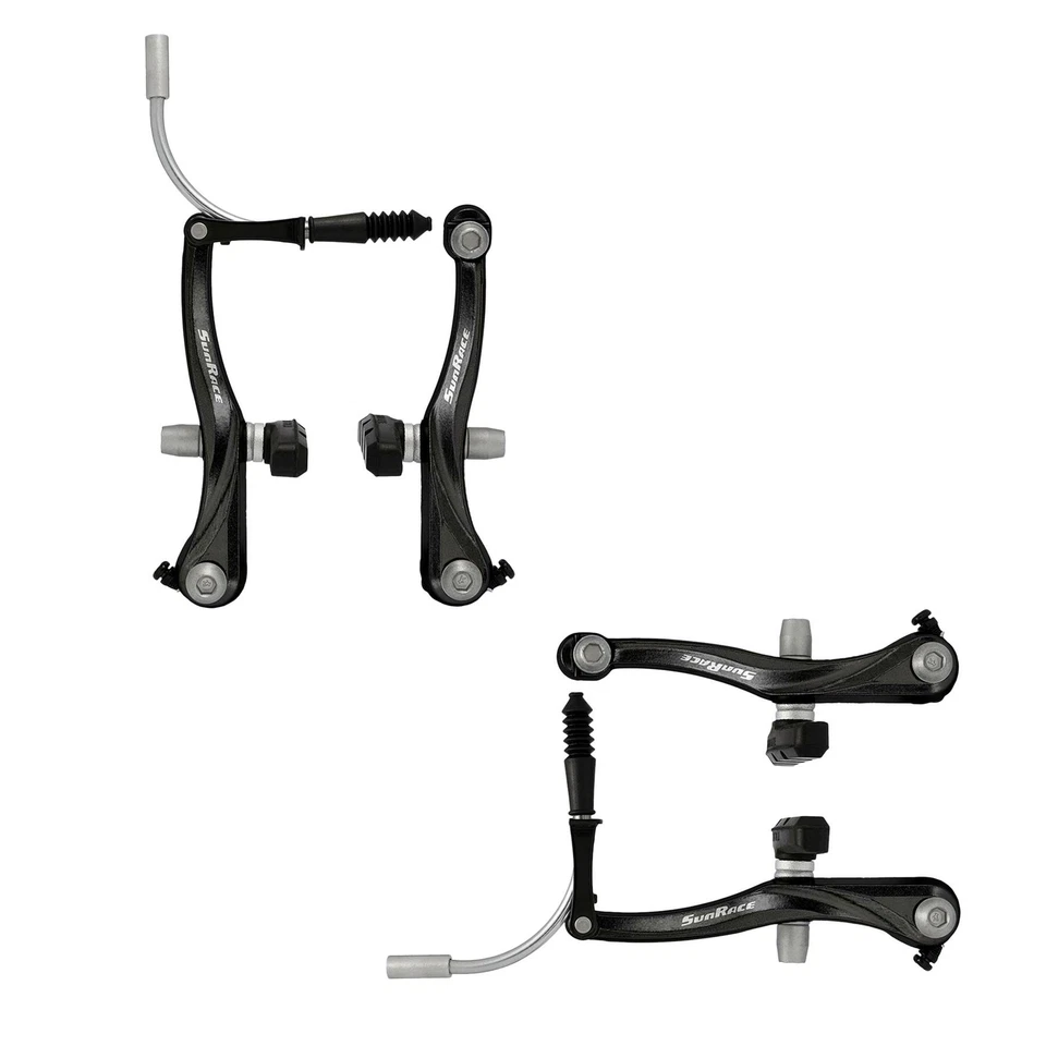 SunRace BSM30 Brake Set Front / Rear V Brake Cables Levers Fittings MTB Bike - Image 1 of 1