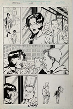 Original Art SPIDER-GIRL #39, pg. 7, Chris BATISTA, John LIVESAY signed