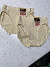 New Bali One Smooth U Hipster Panty Smoothing Tagless Panties Large 7 Beige X2