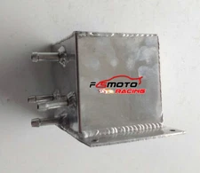 1L Universal Race Aluminum OIL Surge Catch Water Tank & Hose Tails Drift Drag