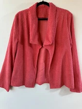 Women Casual Lightweight Cropped Blazer Jacket Lapel Long Sleeve Open Front L