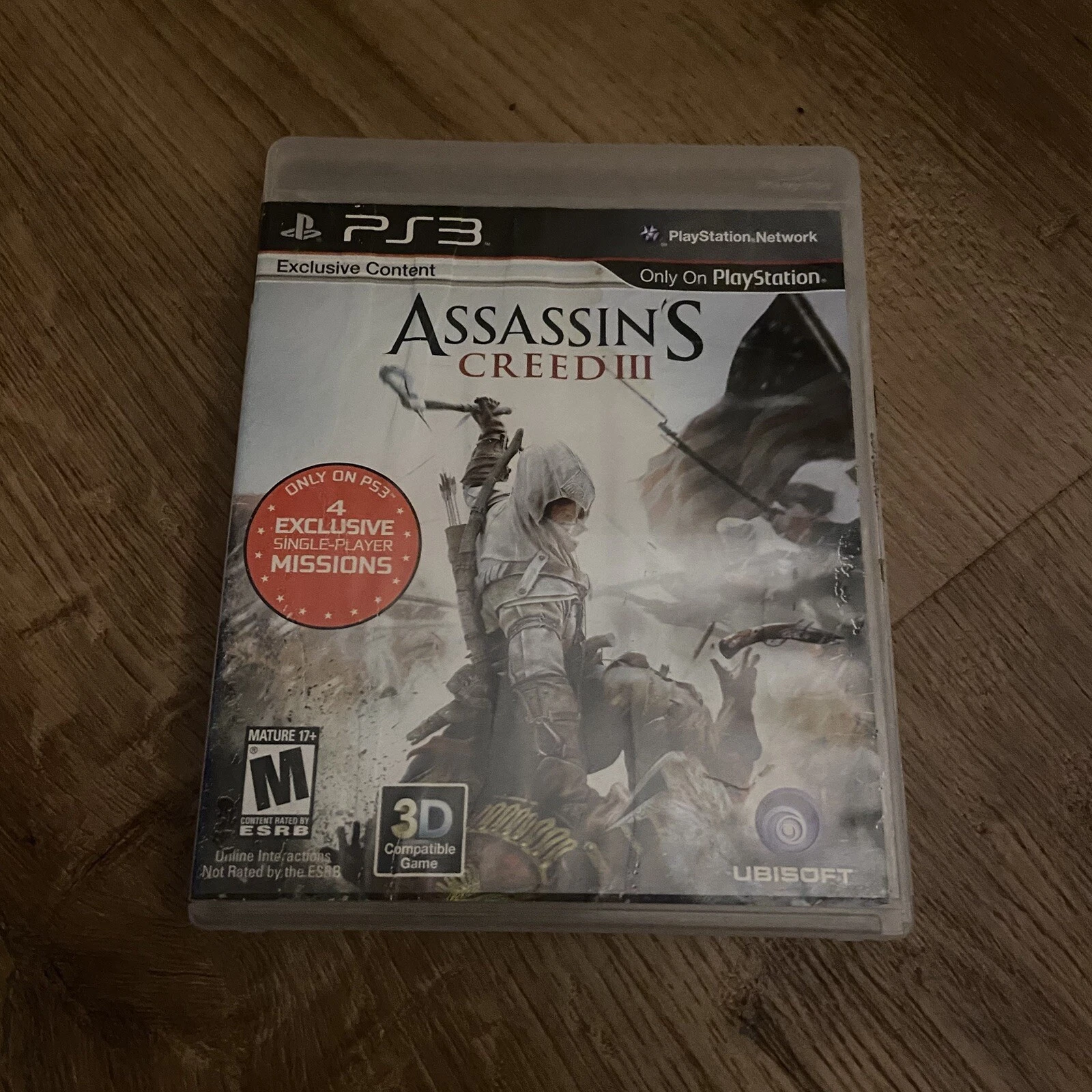 Assassin's Creed III (Sony PlayStation 3, 2012) PS3 No Manual Video Game Rated M