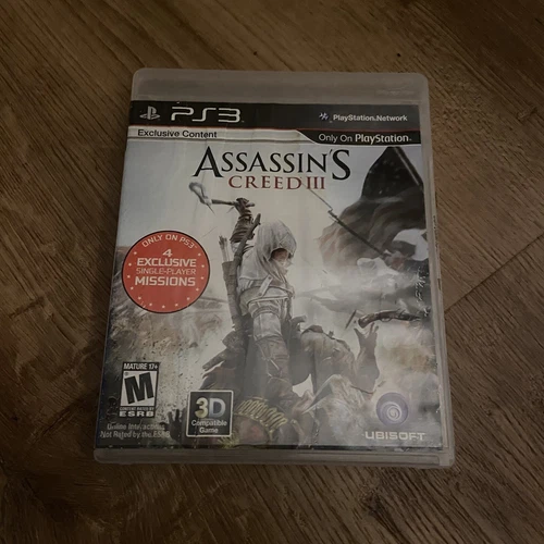 Assassin's Creed III (Sony PlayStation 3, 2012) PS3 No Manual Video Game Rated M