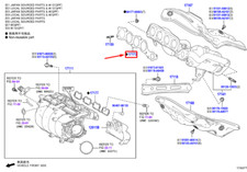 Toyota Highlander Abgaskrümmerdichtung 1717325020 NEU ORIGINAL