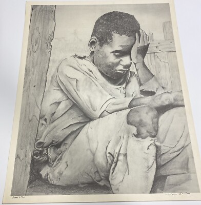 art prints signed and numbered Despair By La Shun Beal 29/250 22 X 28 