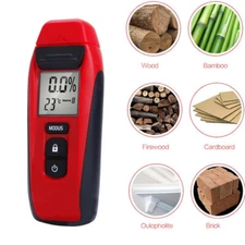 Damp Meter Digital LCD Moisture Detector Wood Brick Humidity Tester UK
