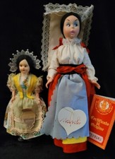 Bambola vintage Lenci Mascotte Loreto Italia plastica dura etichettata e Firenze Milano 