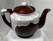 Vtg Japan Drip Glaze 6 Cup Porcelain Ceramic Teapot Excellent Condition