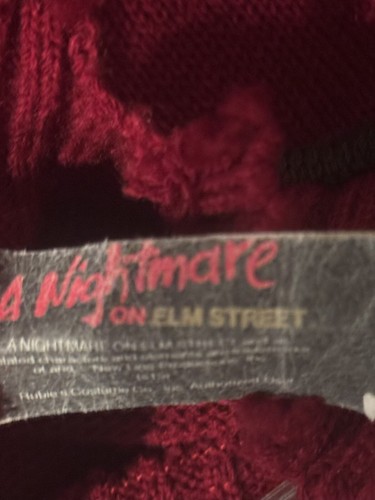 Freddy Krueger Costume Sweater Size Adult Standard Up To 44 Rubies - Picture 3 of 24