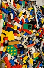 LEGO Lot: Bulk Building Bricks Parts Plates, Blocks, Specialty Pieces 1lb