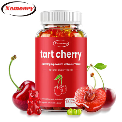 Tart Cherry Gummies 3000mg - Relieve Joint Pain, Muscle Tightness and Fatigue