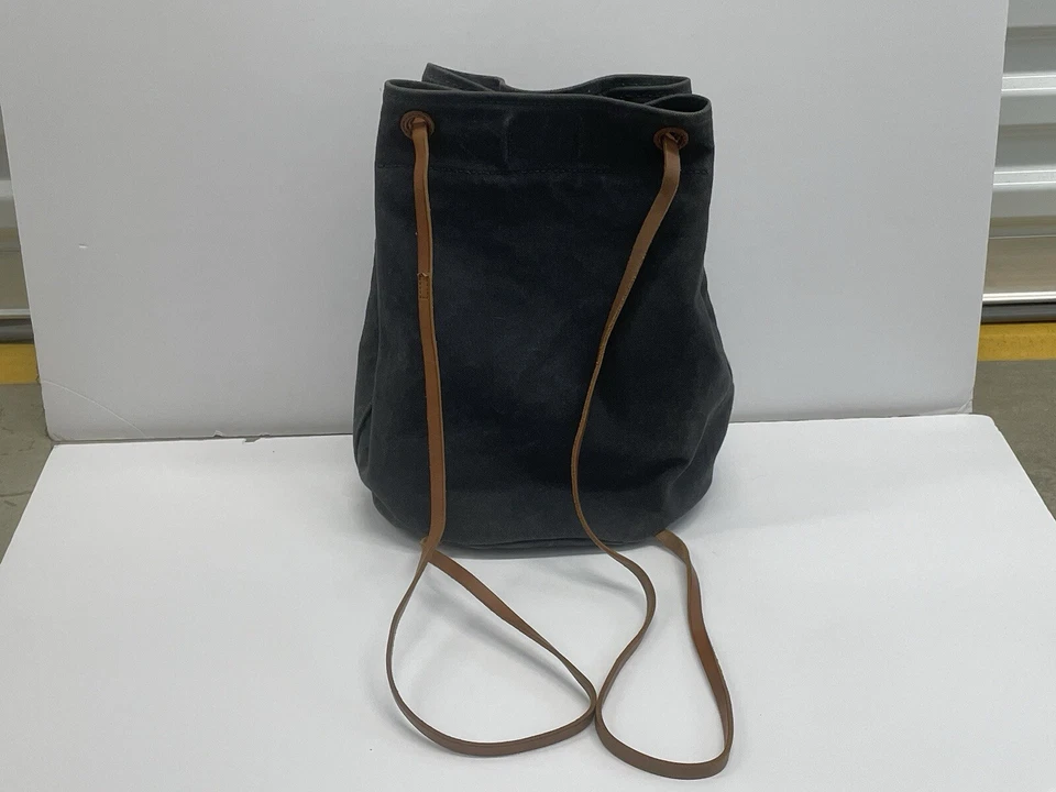 Madewell Gris Pesado "La Mochila Convertible de Lona" Raro Agotado Foto 2 de 4