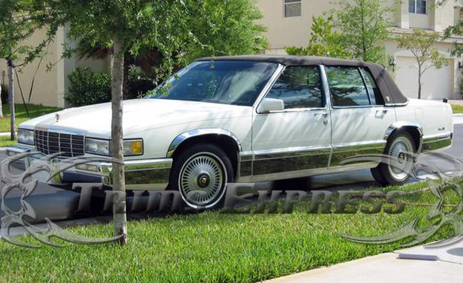 1991-1993 Cadillac DeVille 4Dr седан рокер панели отделки молдинг FL 12шт 5 3/4" - Изображение 3 из 4