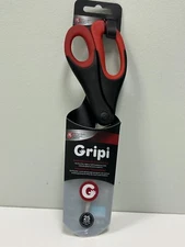  Richardson Sheffield GRIPI SCISSORS Red/Black RIGHT or LEFT-HAND 