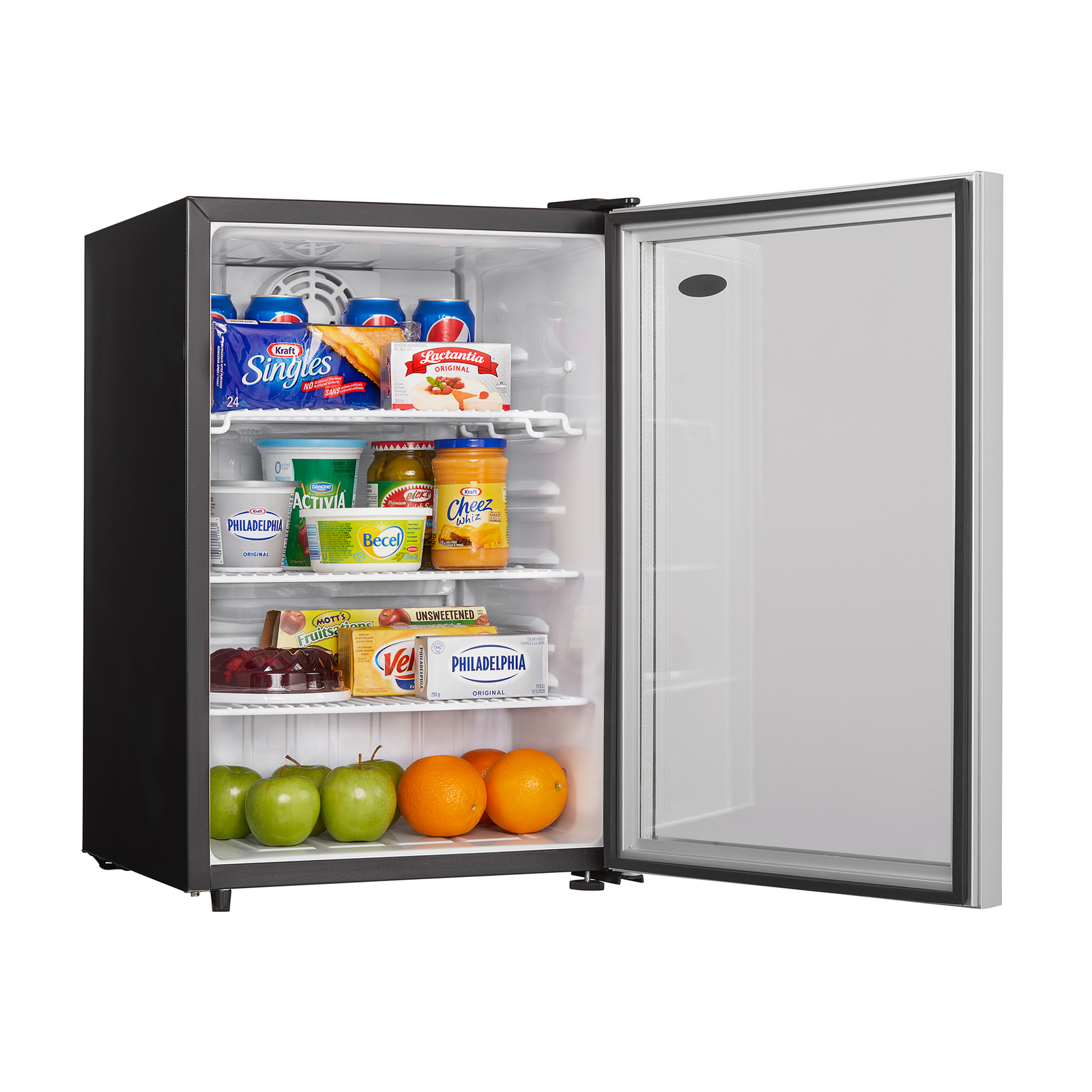 Danby 2.6 Cu. Ft. Steel Home Glass Door Mini Fridge Compact Refrigerator,  Silver 67638012799 | eBay