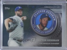2020 Topps Topps Player Medallions Black 82/199 Clayton Kershaw #TPM-CK n1u