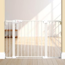 Baby Gate for Indoor Stairs Doorways: Wide Expandable 27.9-42.1" Metal Safe...
