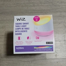 WiZ Connected Squire Smart Table Lamp, LED Color Changing Lights, Portable Ta...
