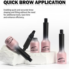 1 pieza pluma de gel para cejas cepillo cosmético para cejas cepillo de prensa y inmersión crema de tinte para cejas