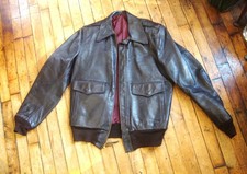 Vintage 1950's Hercules by Sears Brown Horsehide Leather Jacket/Small
