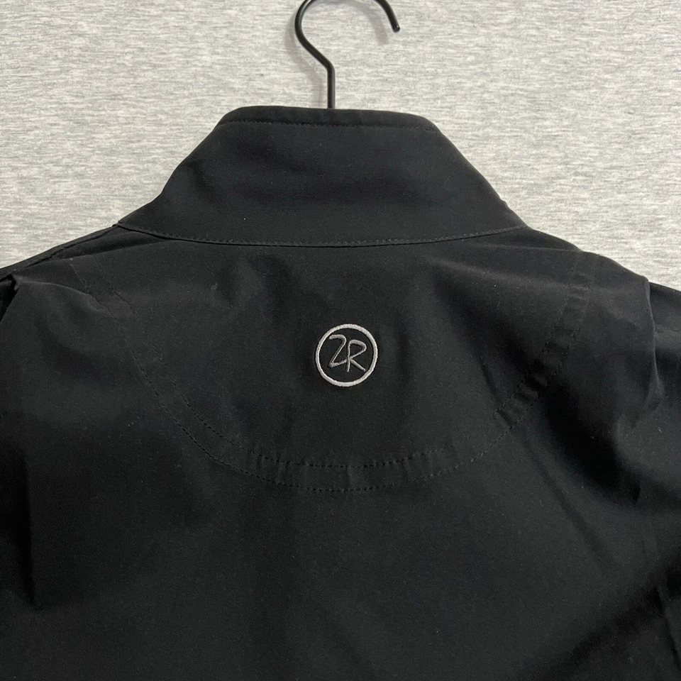 Chaqueta de golf Zero Restriction Tour Series para mujer grande negra con cremallera elástica Foto 4 de 4