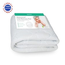 Waterproof Crib Mattress Pad Ultra Breathable Quilted Layer Secure Fit Newton