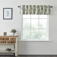 Valance Dorset Green Floral Farmhouse 16x72 Cotton Window Curtain VHC Brands