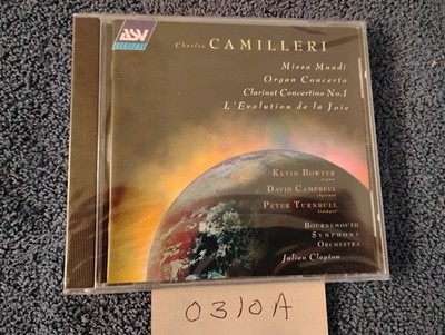 Brand New Sealed Camilleri CD / Missa Mundi / Organ Concerto / Clayton / ASV