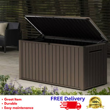 Keter 170 Gallon Resin Deck Box Large Outdoor...