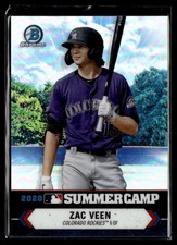 2021 Bowman Chrome #SC-14 Zac Veen 2020 Summer Camp Baseball Card 0203C