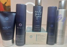 Monat Hair Set Blow Out Cream Root Lifter Masque Leave-In Dry Shampoo Lot 6 G5