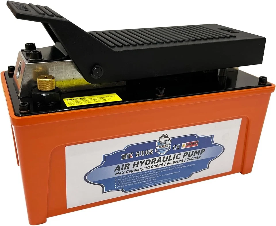 High-Pressure Hydraulic Pump: Foot-Operated, Safe & Versatile for Professionals - Image 3 of 4