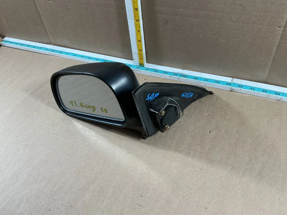 Espejo retrovisor lateral izquierdo conductor 2 puertas Mitsubishi Mirage 1997-1999 OEM Foto 2 de 4