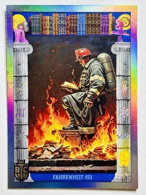 FAHRENHEIT 451 #53 2026 Bitcoin Trading Cards OPP S4 BTCTC SILVER HOLO /669
