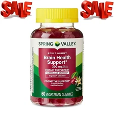 Brain Health Support Vegetarian Gummies for Cognitive Support, Ch