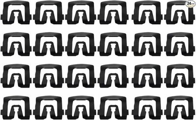 Windshield Trim Molding Clips Front Window Reveal Molding Steel Clip (Qty.24)