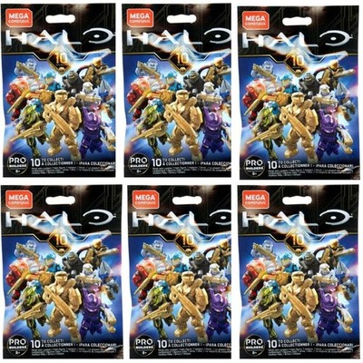 Mega Construx Halo 10th Anniversary Series Blind Bag Mini Figures Bundle of 6