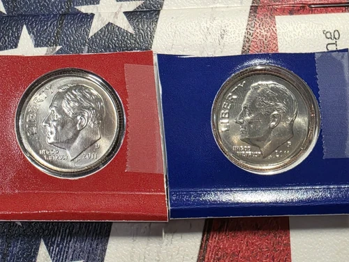 2011 P&D Roosevelt Dime in US Mint Cello-BU   "FREE SHIPPING"