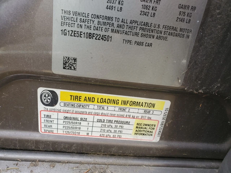 Used Alternator fits: 2011 Chevrolet Malibu 2.2 Grade A - Image 3 of 4