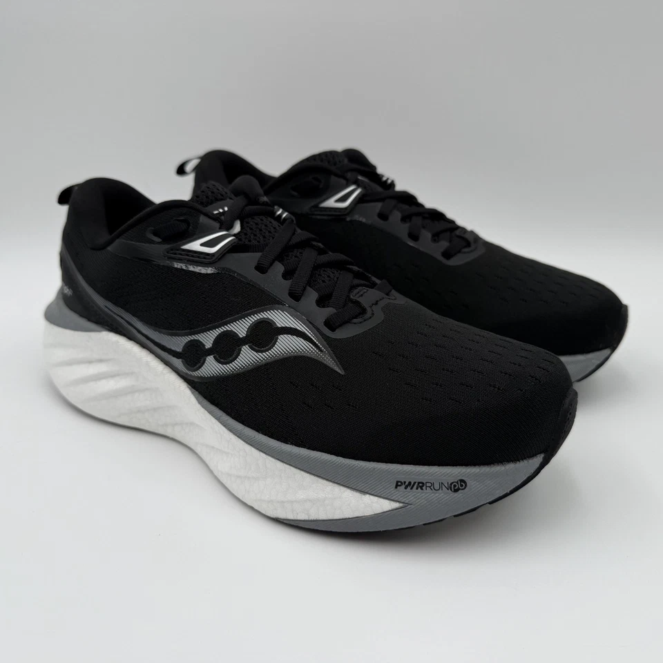 Zapatos para correr Saucony Triumph 21 para mujer talla 9 negros/blancos PWRUN+ Foto 3 de 4