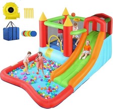 Kids Waterslide Park Infalatable Bounce Castle Outdoor/Indoor Use Endless Fun