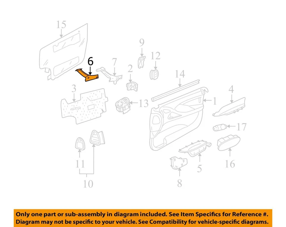 SE ADAPTA A 2004-2006 PONTIAC GTO MANGO FRT S/D I/S ANTHRAC 92179894 - NUEVO OEM Foto 2 de 3