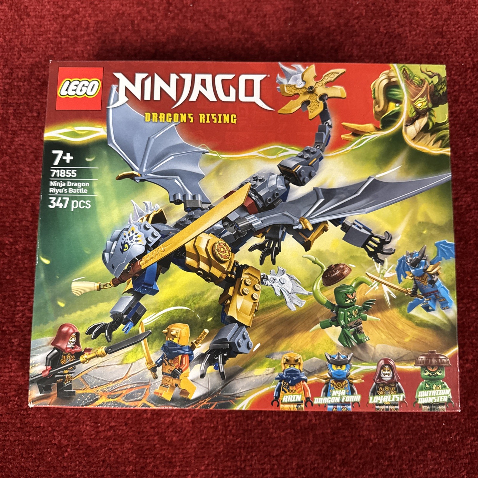 Lego Ninjago : Ninja Dragon Riyu’s Battle 347pcs(71855)7+New&sealed Bit Scratch