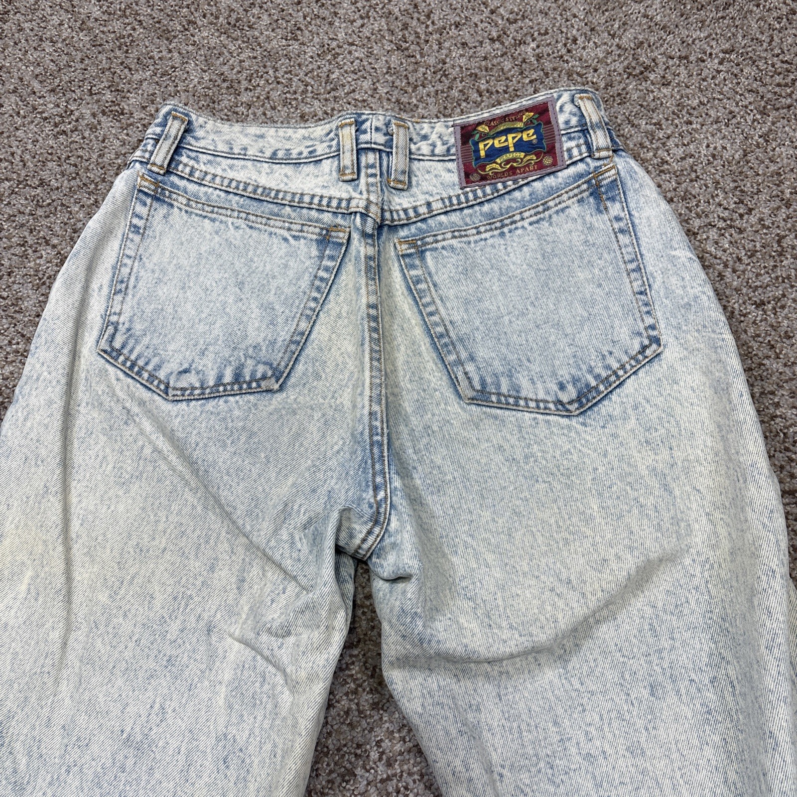 Vintage Pepe Jeans High Waist Button Original Betty Womens 22/13 Fits 28 X 32 - View 16