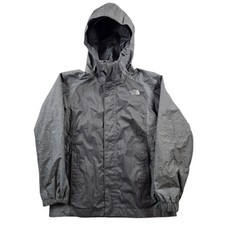 The North Face DryVent Jacket Boys Medium 10/12 Grey Waterproof Hooded Rain Wind