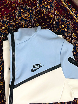 Nike Men s Colorblock 2-Piece Tracksuit Full Zip Hooded Hoodie & Pants L