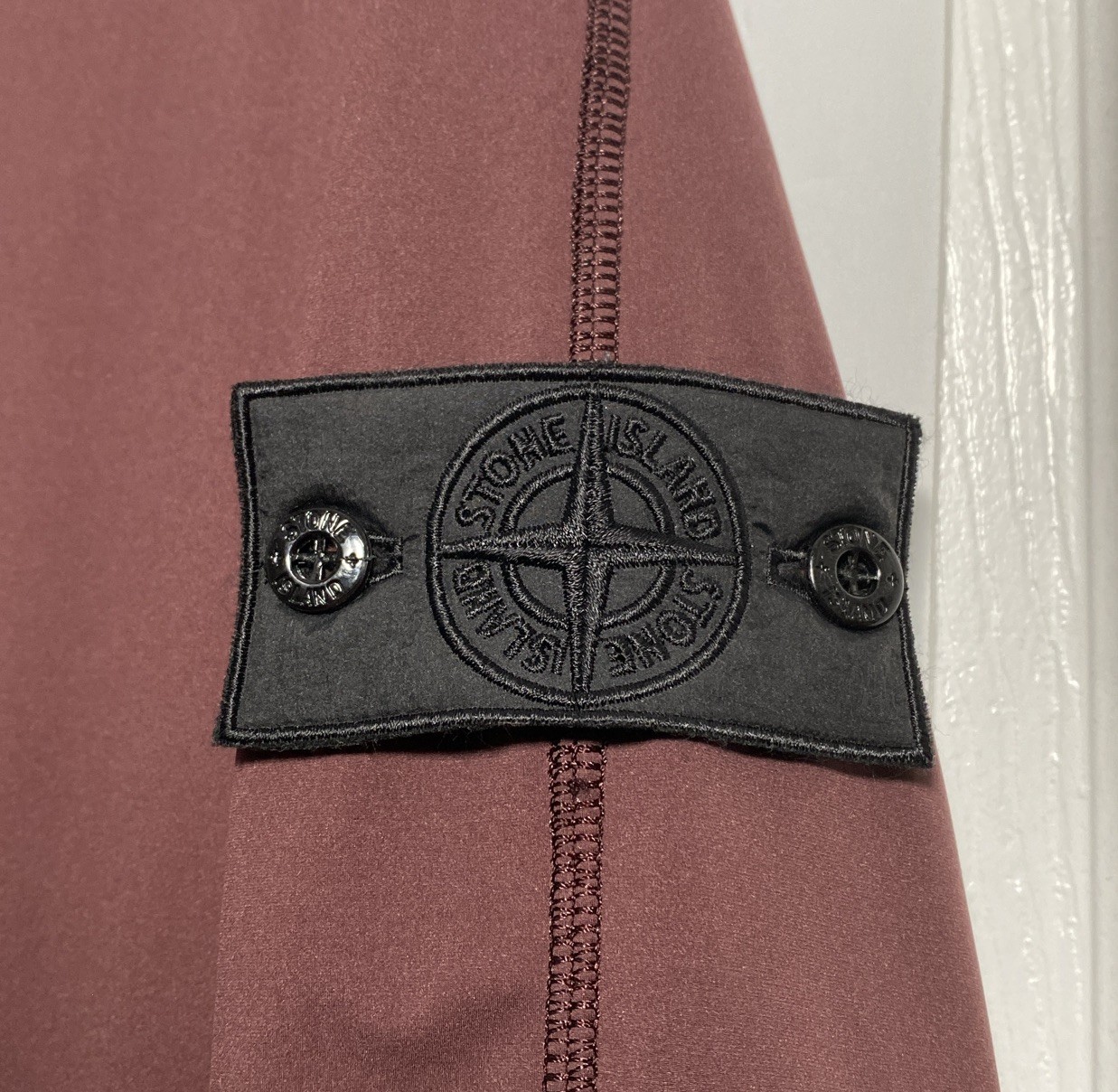 Stone Island Shadow Project Nylon-R Burgundy Pullover Sweatshirt Medium Rare image 3