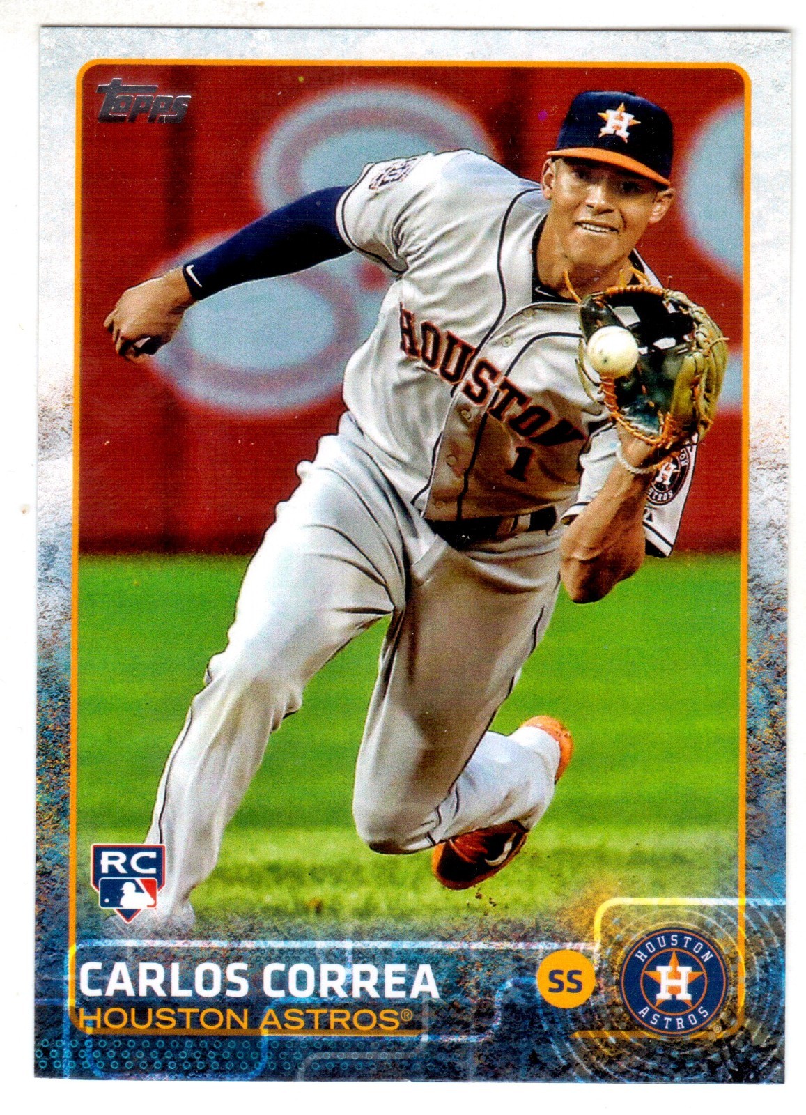 2015 TOPPS UPDATE SERIES #US174 CARLOS CORREA ROOKIE