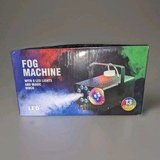 800W Fog Machine with Disco Ball, 13 Color LED Lights, Remote Control