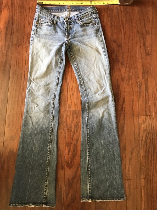 7 FOR ALL MANKIND Bootcut Jeans Women's 26 Blue Stretch Denim